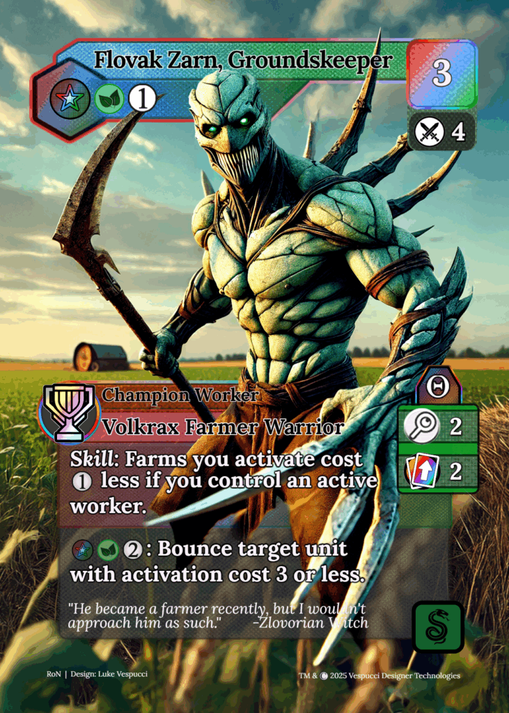 Flovak Zarn, Groundskeeper