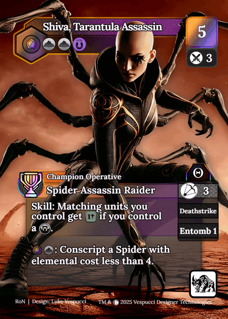 Shiva, Tarantula Assassin