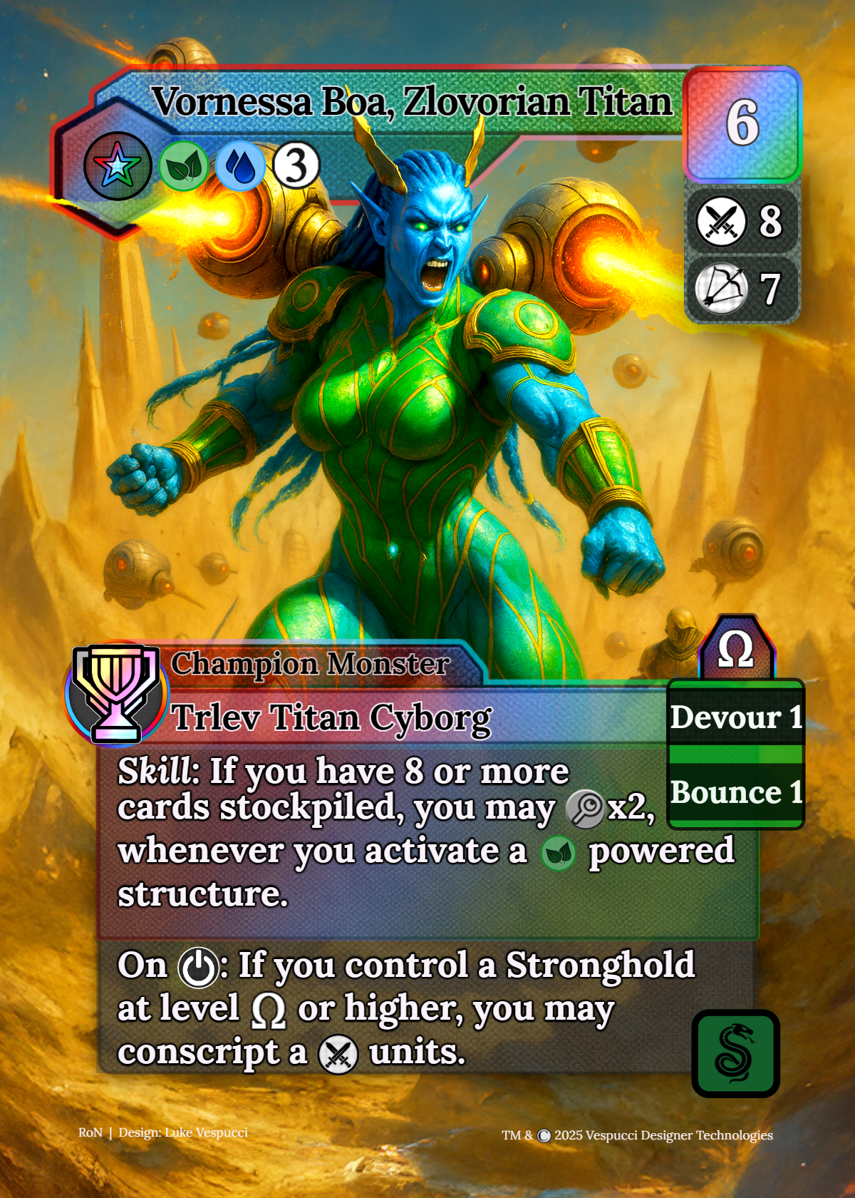Vornessa Boa, Zlovorian Titan