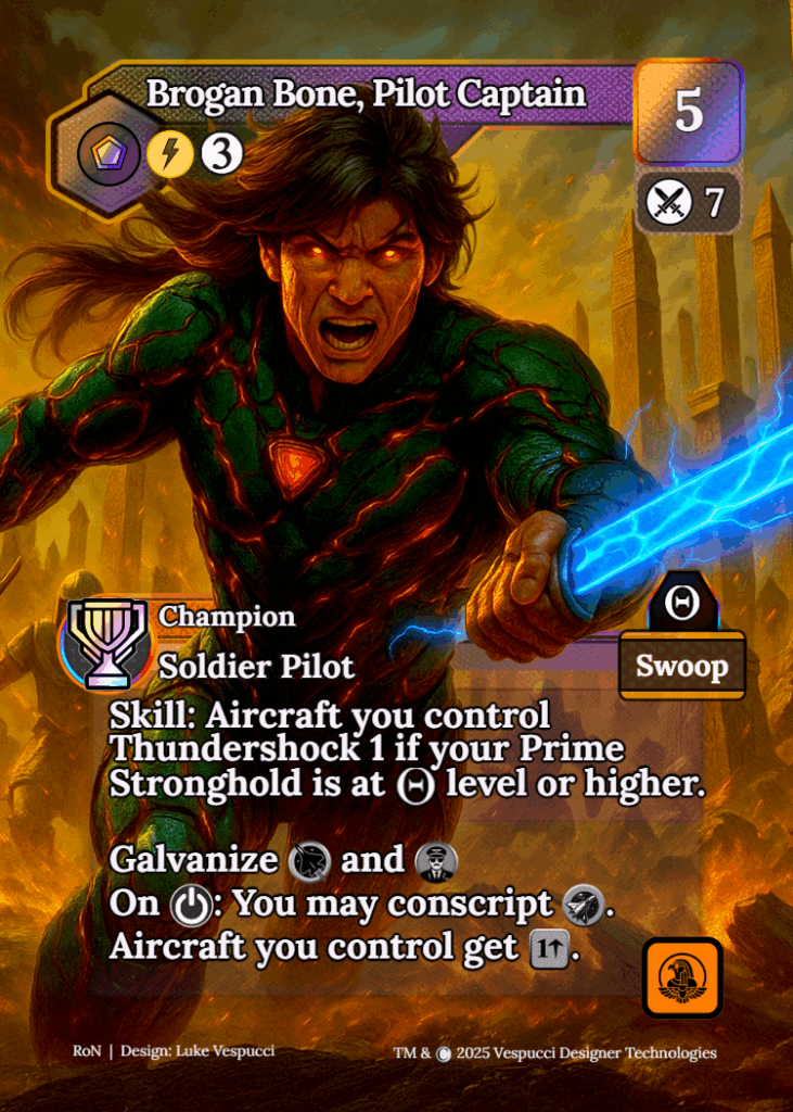 Brogan Bone, Pilot Captain