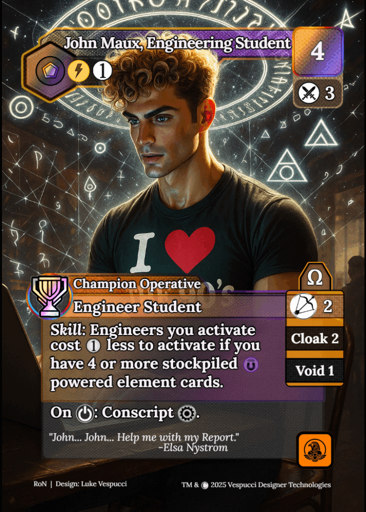 John Maux, Engineering Student