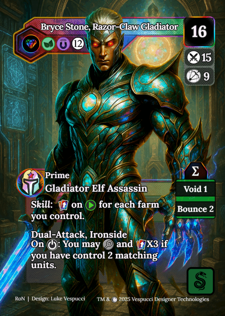Bryce Stone, Razor-Claw Gladiator