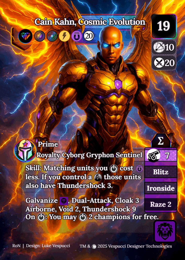 Cain Kahn, Cosmic Evolution (1)