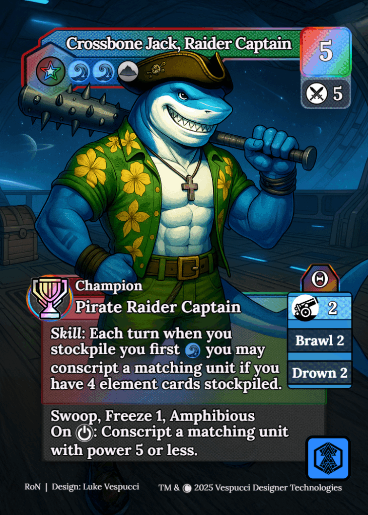 Crossbone Jack, Raider Captain
