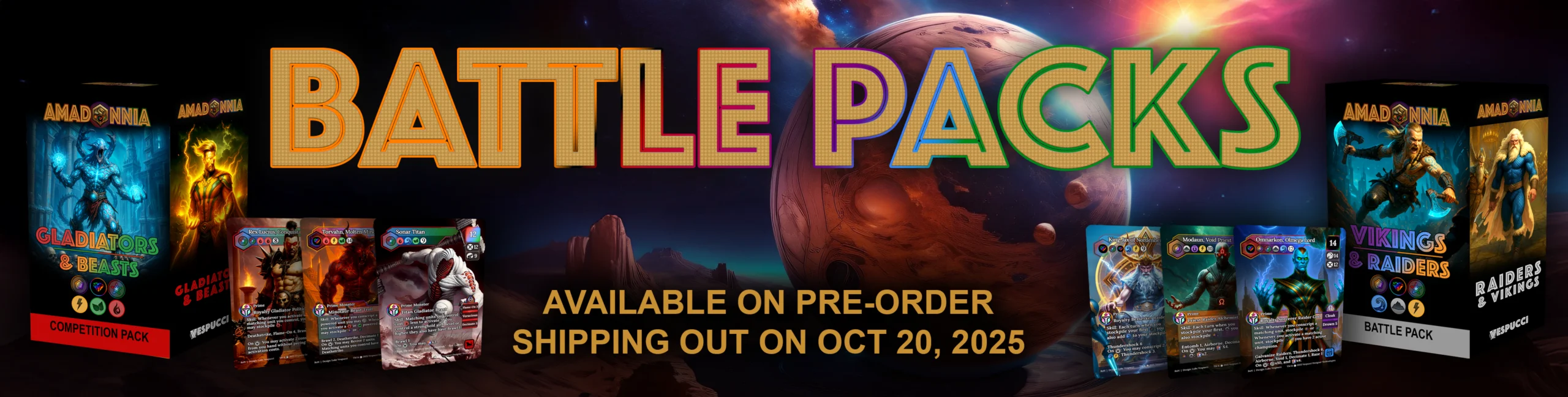 Battle Packs Banner - Amadonnia