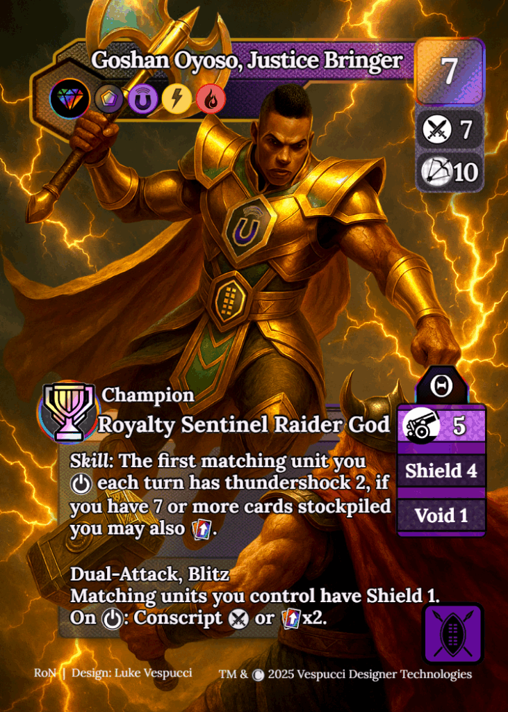 Goshan Oyoso, Justice Bringer