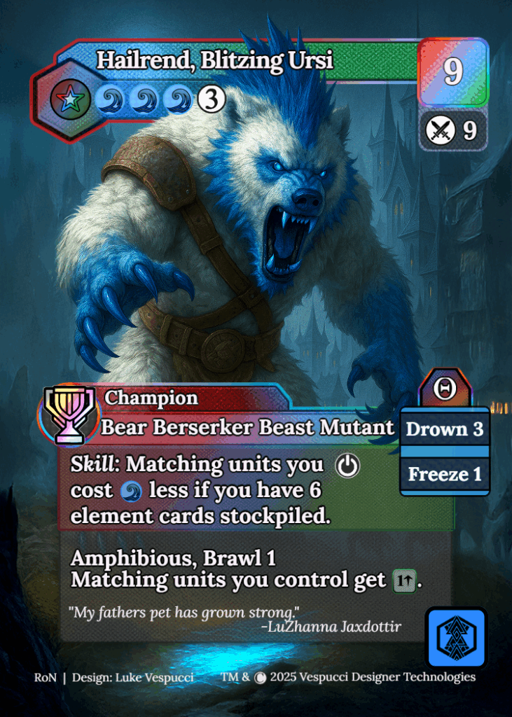 Hailrend, Blitzing Ursi