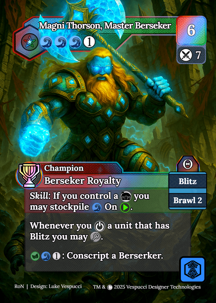 Magni Thorson, Master Berseker