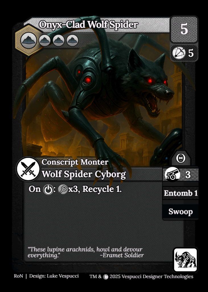 Onyx-Clad Wolf Spider