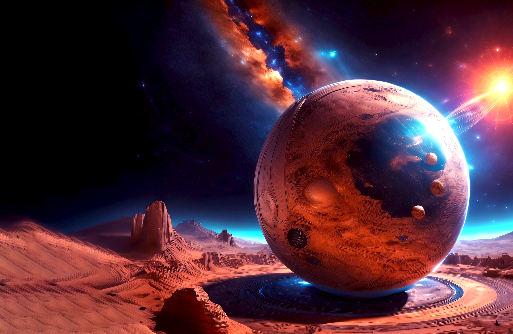 Embedded Moon of Feroni
